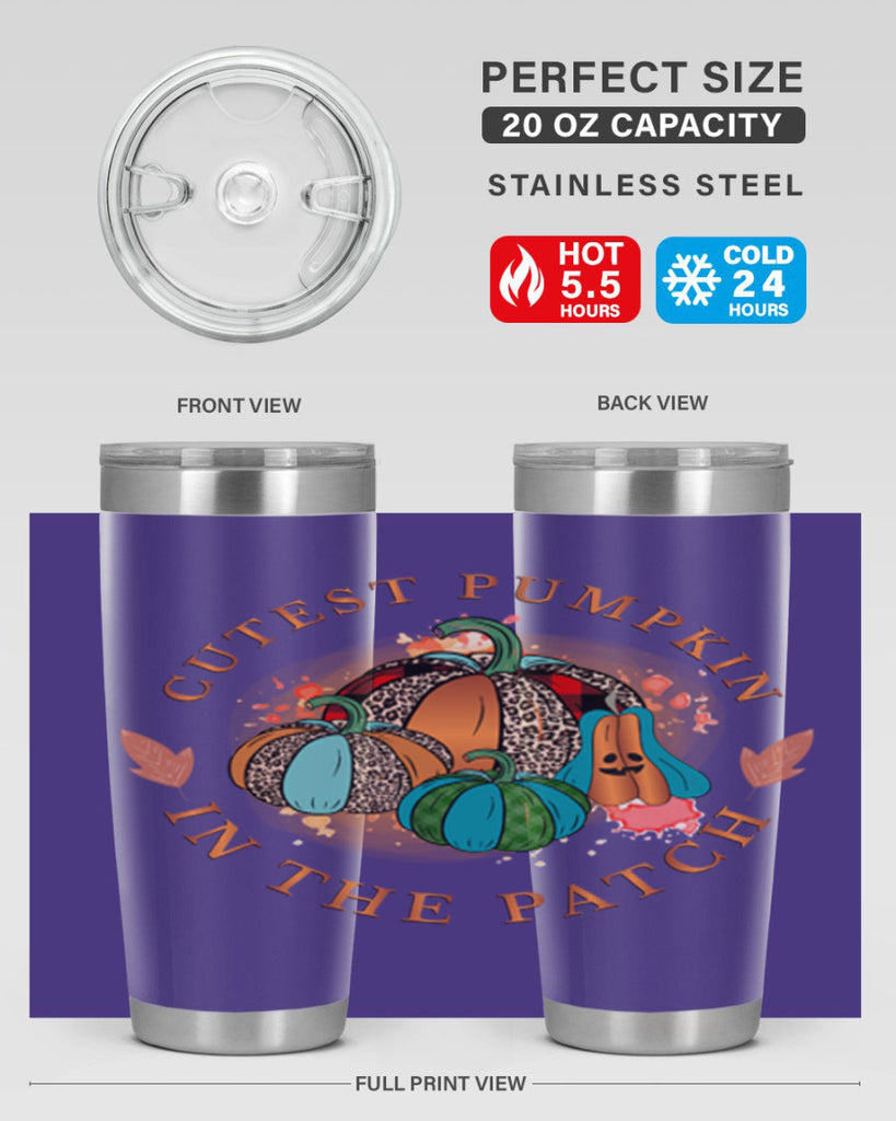 Cutest Pumpkin in the Patch 65#- fall- Tumbler