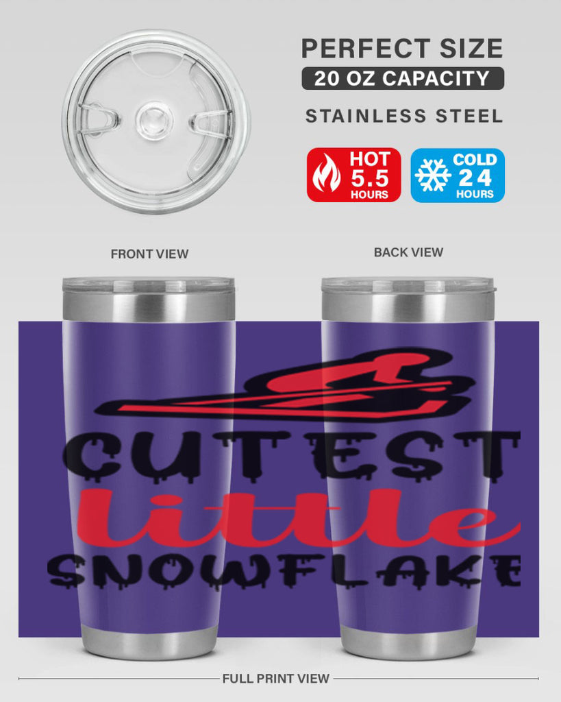 Cutest little snowflake 87#- winter- Tumbler