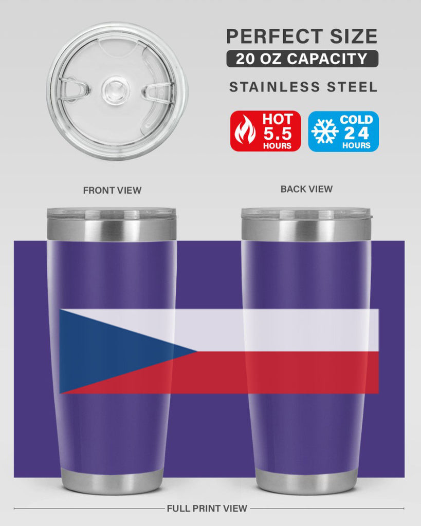 Czechia 152#- world flags- Tumbler