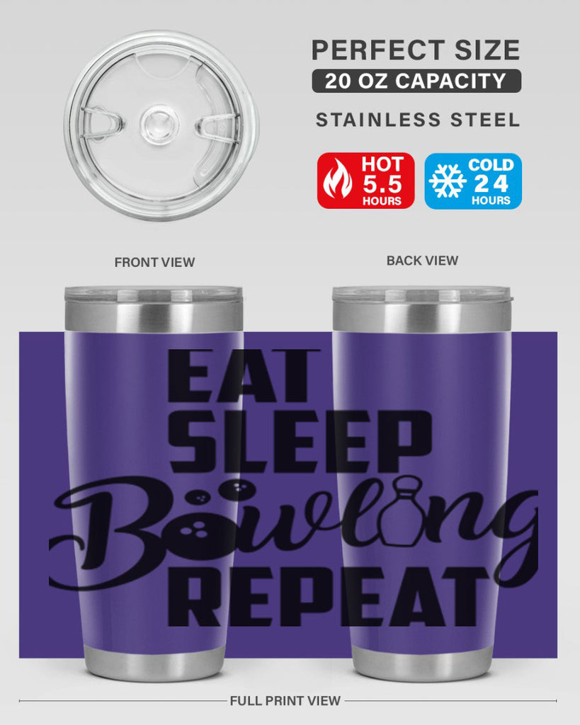 Eat Sleep Bowling Repeat 1322#- bowlig- Tumbler