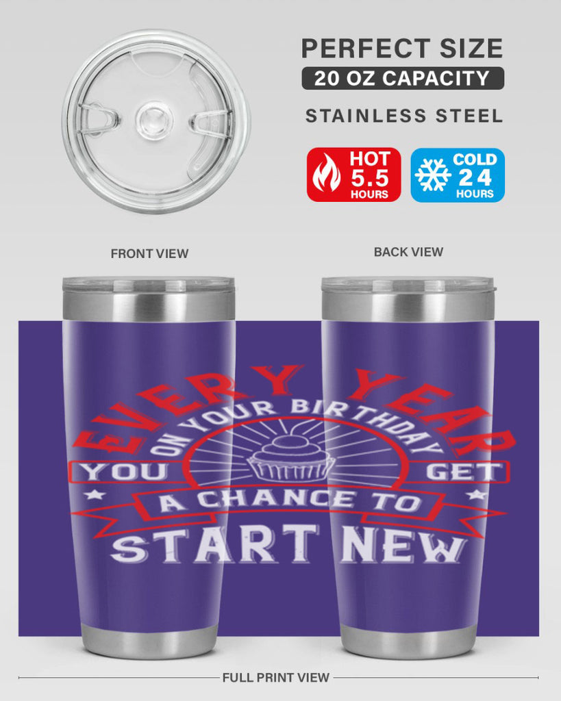 Every year on your birthday you get a chance to start new Style 86#- birthday- tumbler