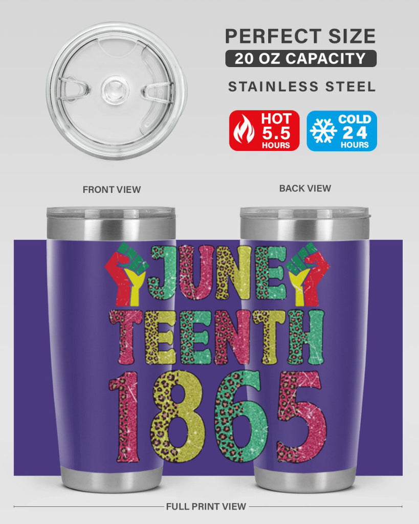 Fist Juneteenth Since 1865 Design Png 10#- Juneteenth- tumbler