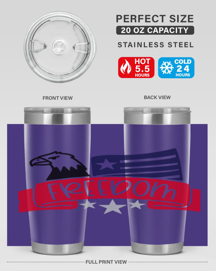 Freedom Style 147#- Fourt Of July- Tumbler