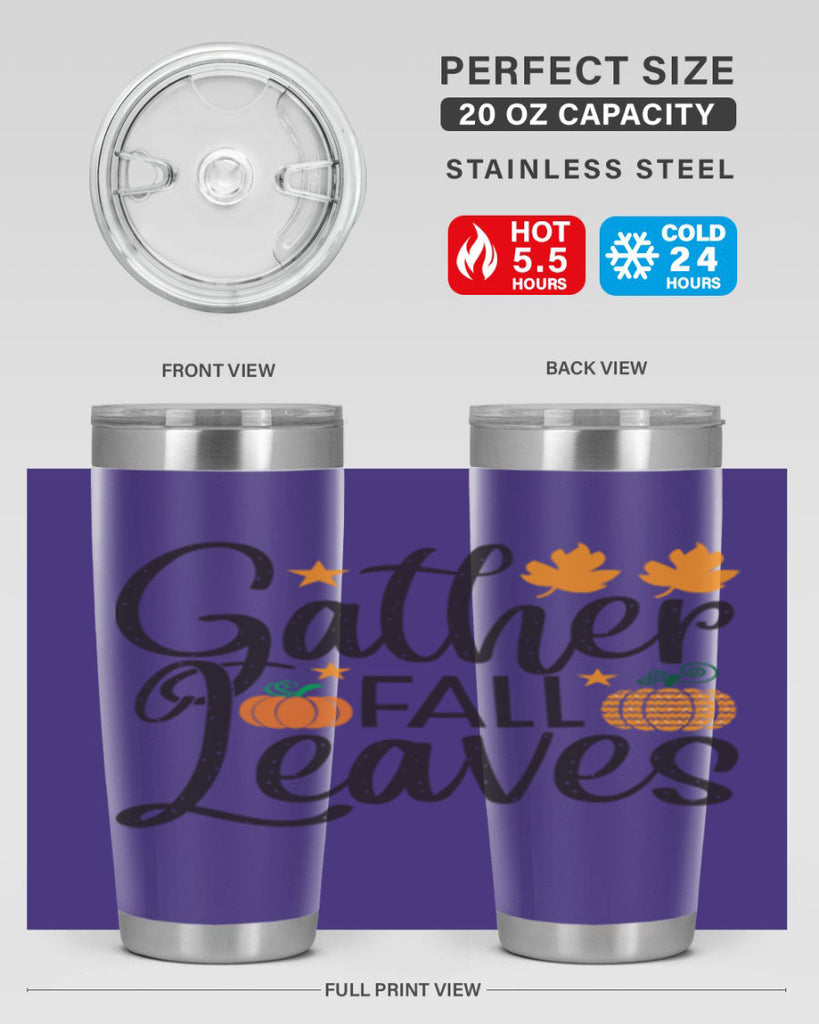 Gatherfallleaves 189#- fall- Tumbler