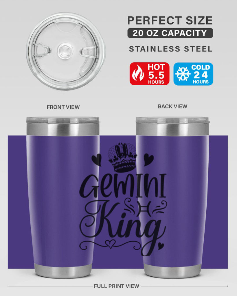 Gemini king 228#- zodiac- Tumbler