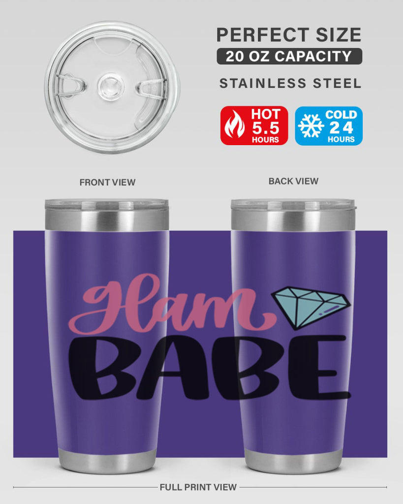 Glam Babe Style 98#- make up- Tumbler