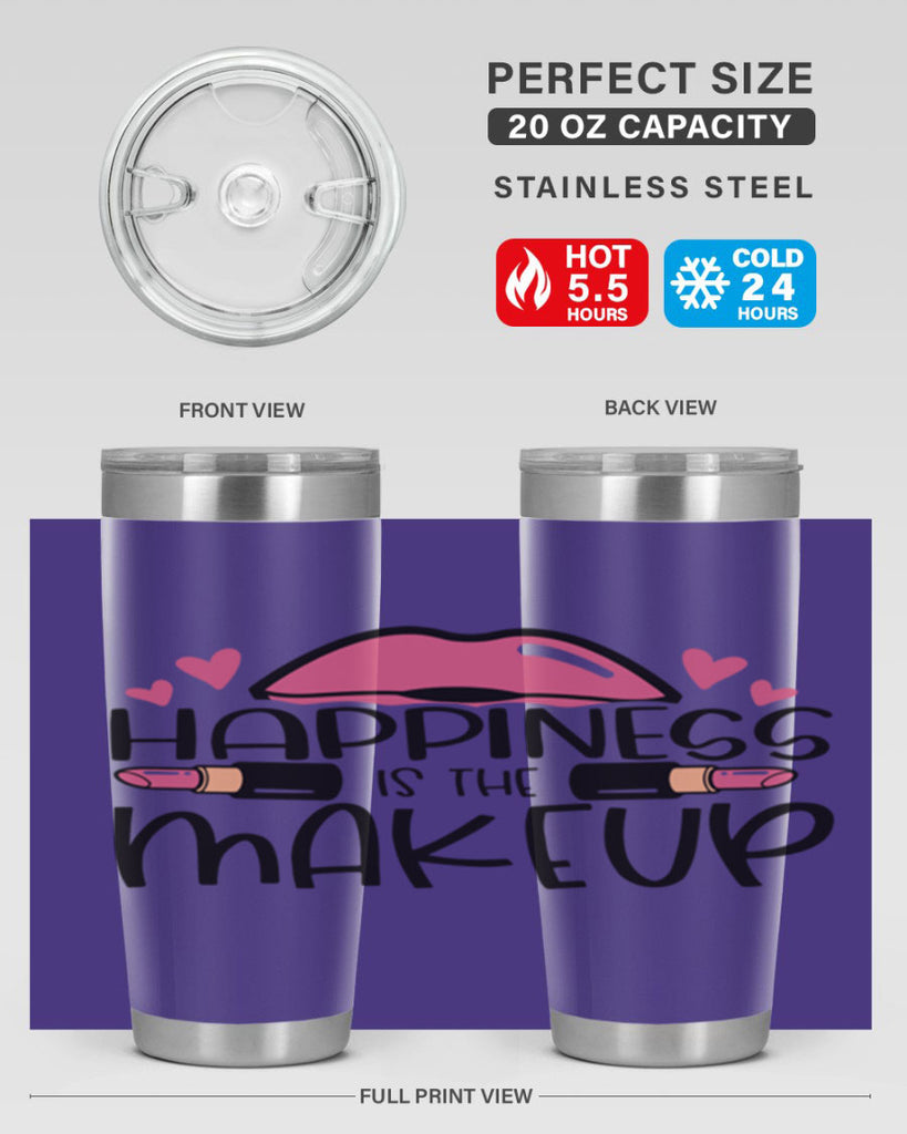 Hapiness Is The Makeup Style 95#- make up- Tumbler