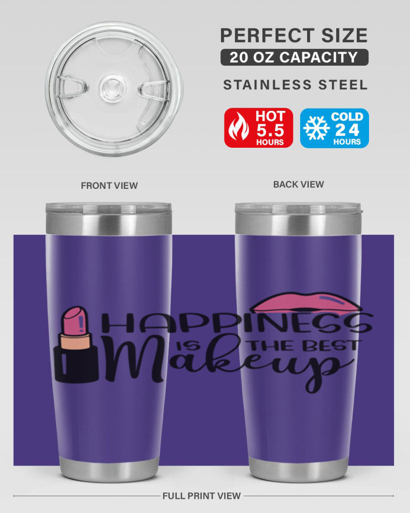 Happiness Is The Best Makeup Style 93#- make up- Tumbler
