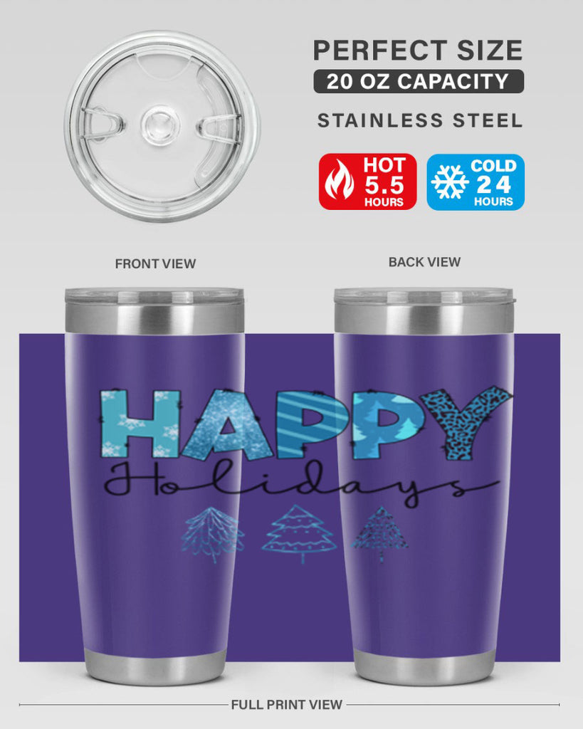 Happy Holidays 140#- winter- Tumbler