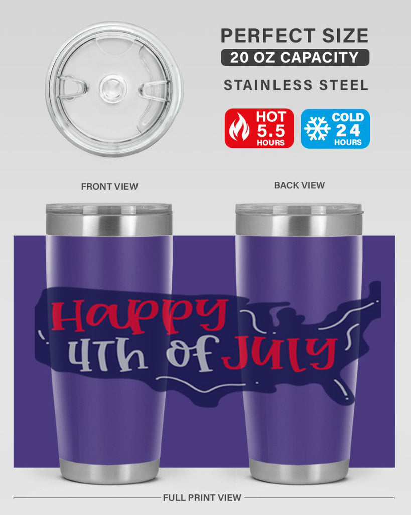 Happy th Of July Style 153#- Fourt Of July- Tumbler