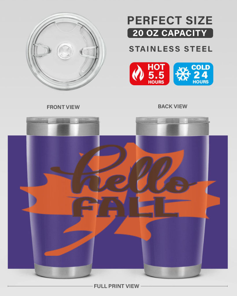 Hello Fall 273#- fall- Tumbler