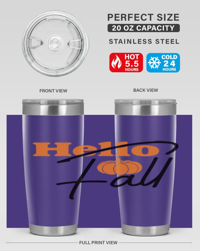 Hello Fall 279#- fall- Tumbler