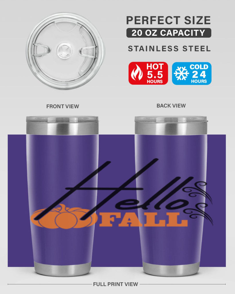 Hello Fall 281#- fall- Tumbler
