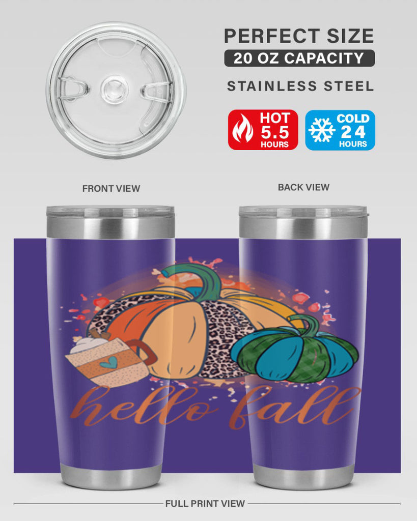 Hello Fall 282#- fall- Tumbler