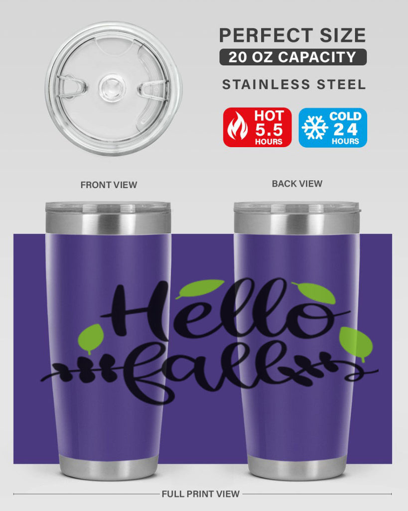 Hello Fall 283#- fall- Tumbler