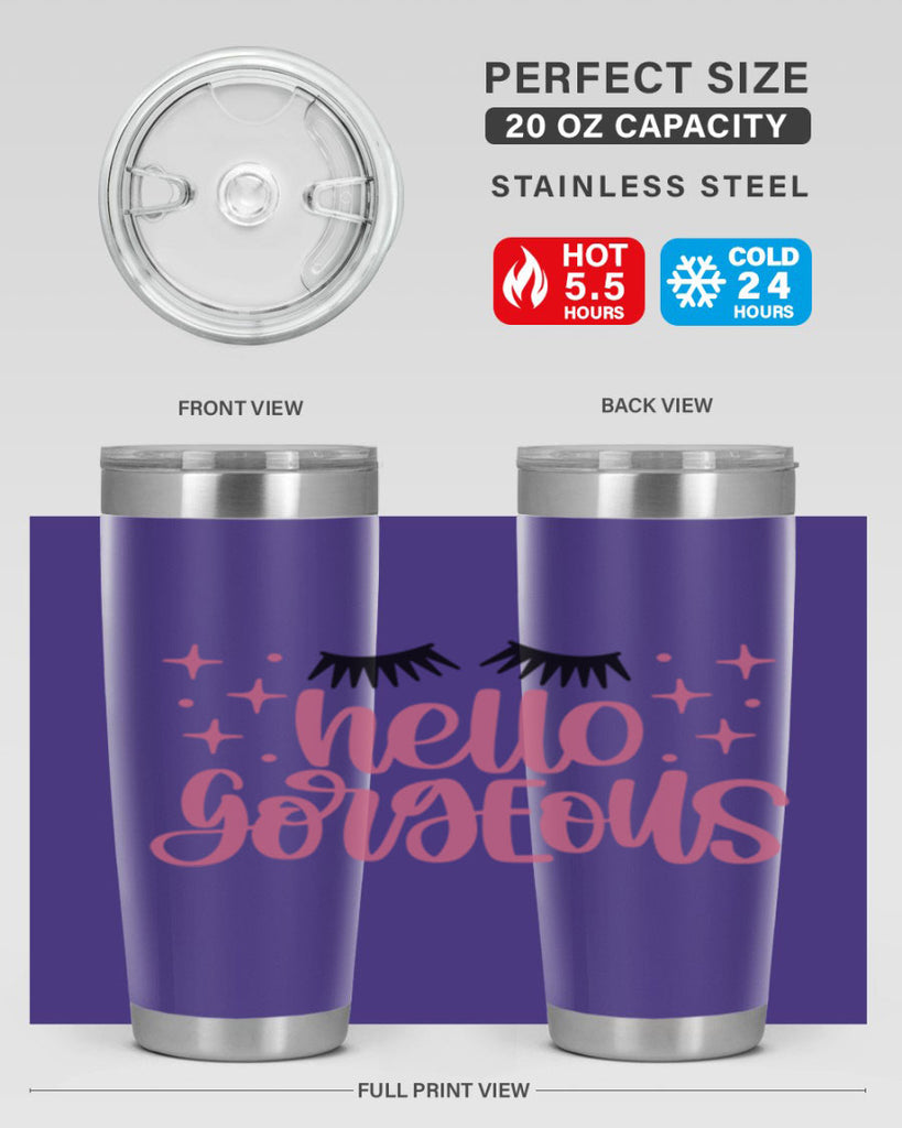 Hello Gorgeous Style 89#- make up- Tumbler