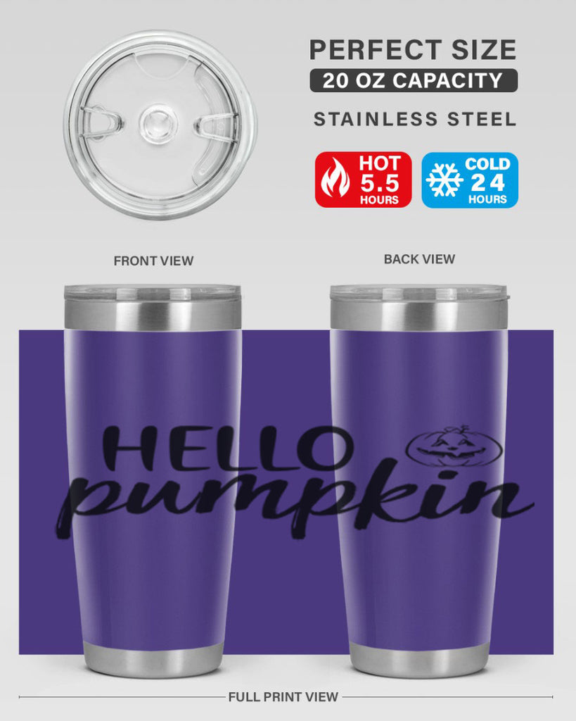 Hello Pumpkin 286#- fall- Tumbler