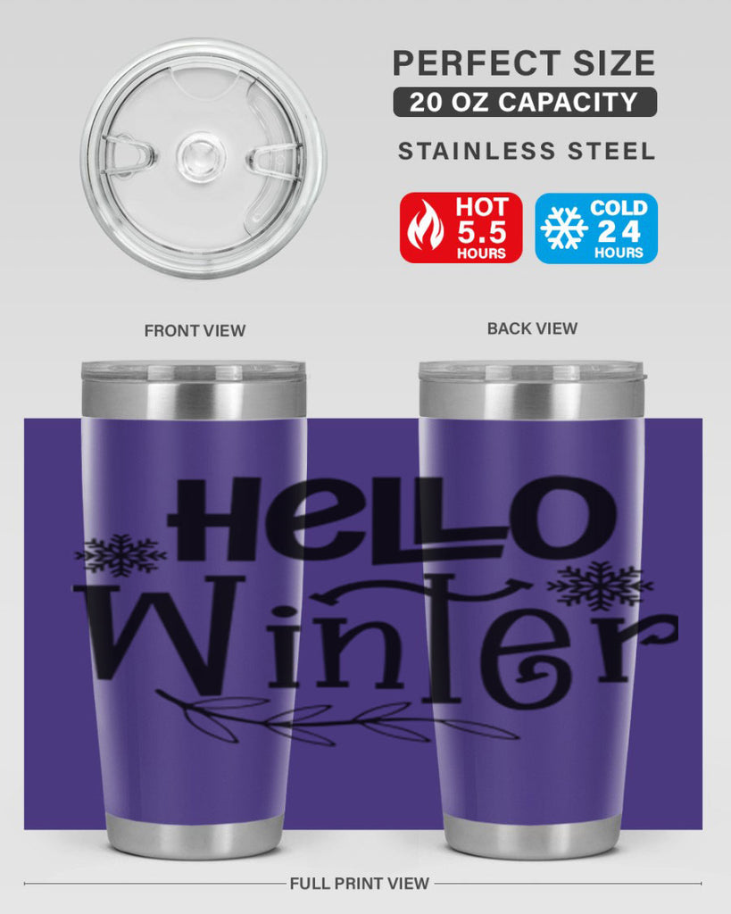 Hello Winter 168#- winter- Tumbler