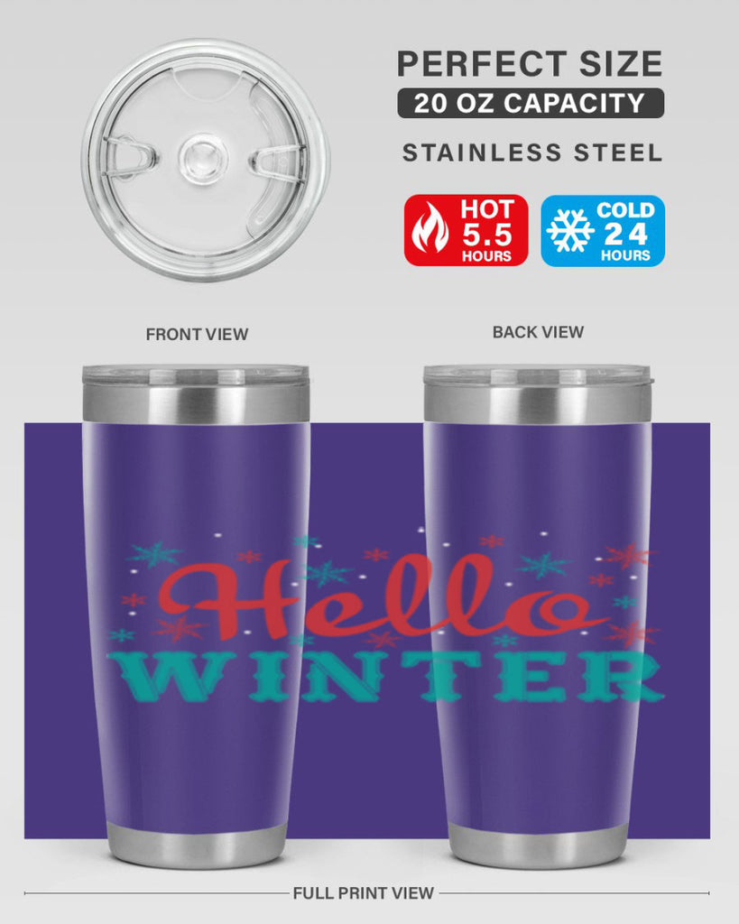 Hello Winter 182#- winter- Tumbler