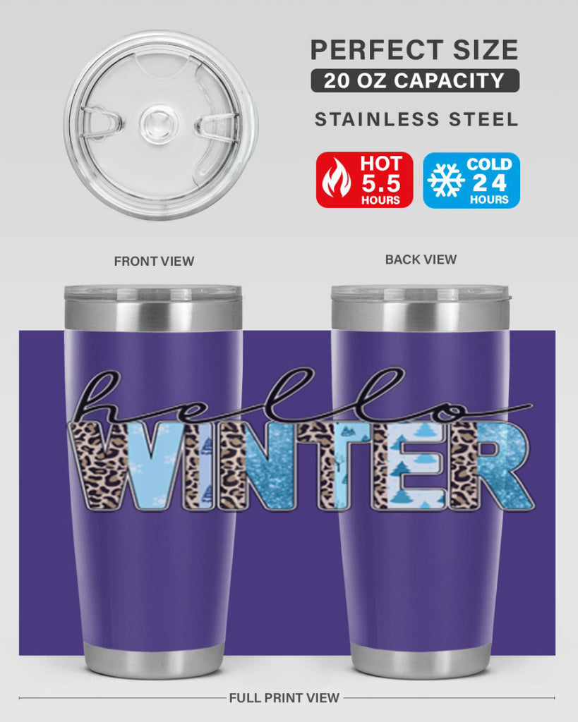 Hello Winter 189#- winter- Tumbler