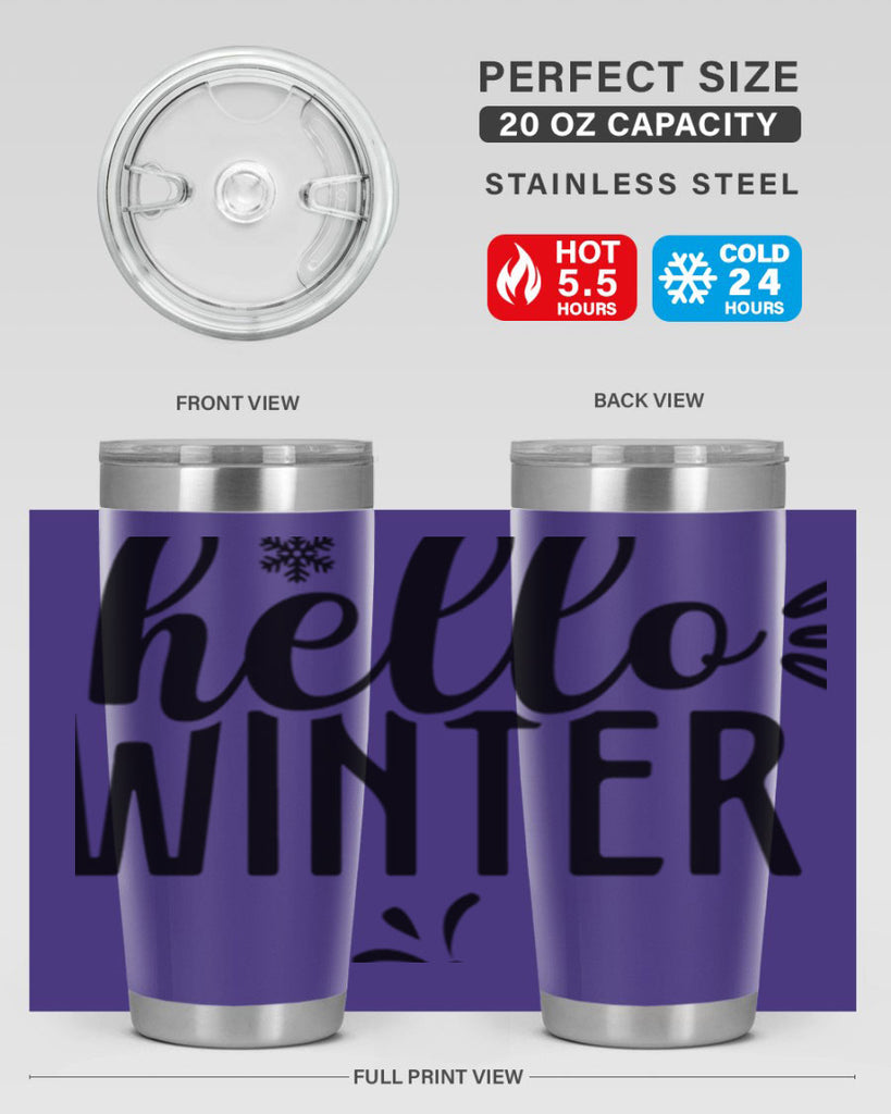 Hello Winter171#- winter- Tumbler