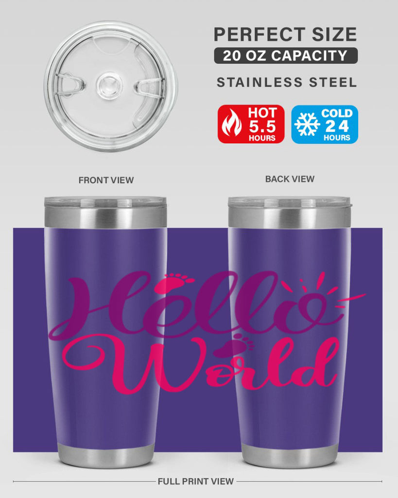 Hello World Style 260#- baby- tumbler