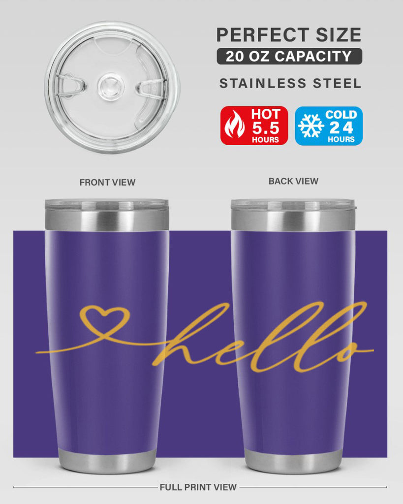 Hello heart183#- spring- Tumbler