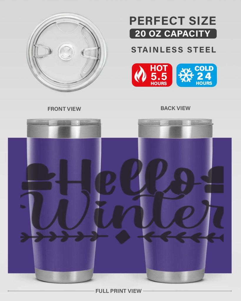 Hello winter 184#- winter- Tumbler