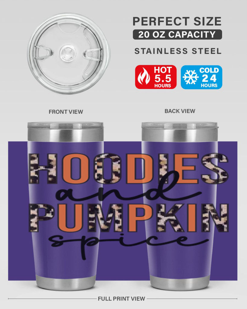 Hoodies and pumpkin spice 317#- fall- Tumbler