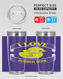 I Love Rubber duck Style 41#- duck- Tumbler