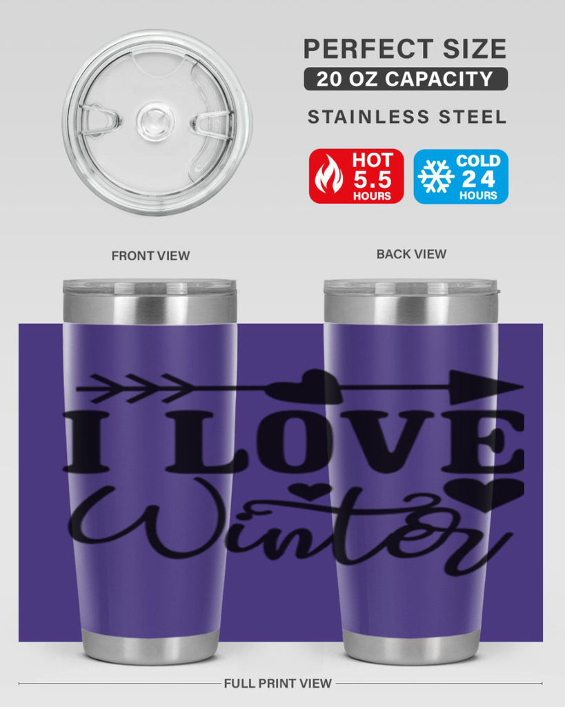 I Love Winter 227#- winter- Tumbler