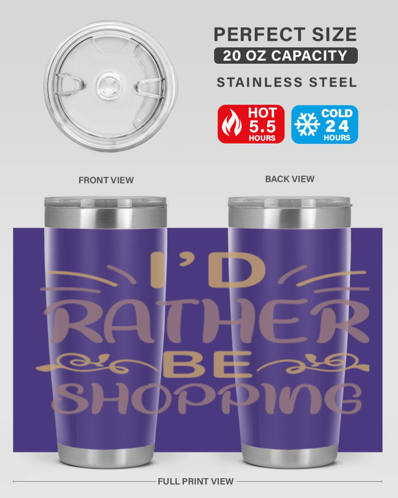 Id Rather Be Shopping 109#- fashion- Cotton Tank