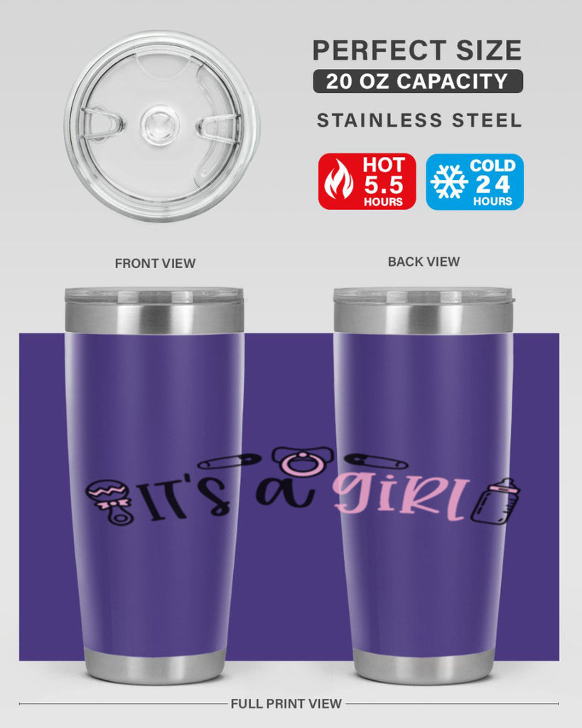 Its A Girl Style 78#- baby- tumbler