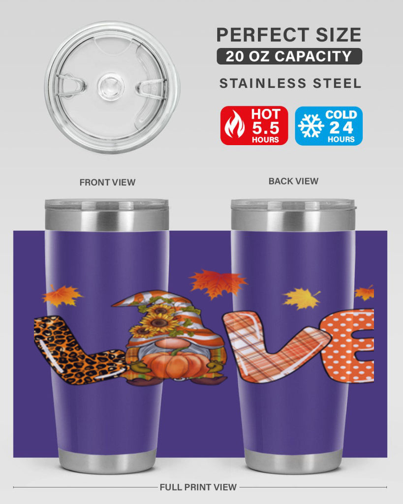 LOVEFallGnomeAutumn 416#- fall- Tumbler