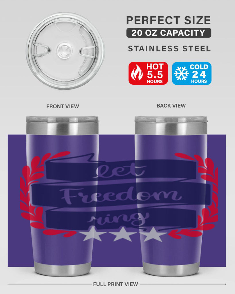 Let Freedom Ring Style 159#- Fourt Of July- Tumbler