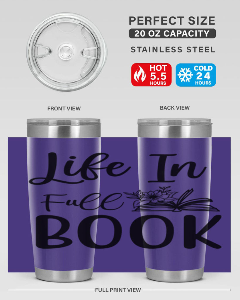 Life In Full Book 297#- spring- Tumbler