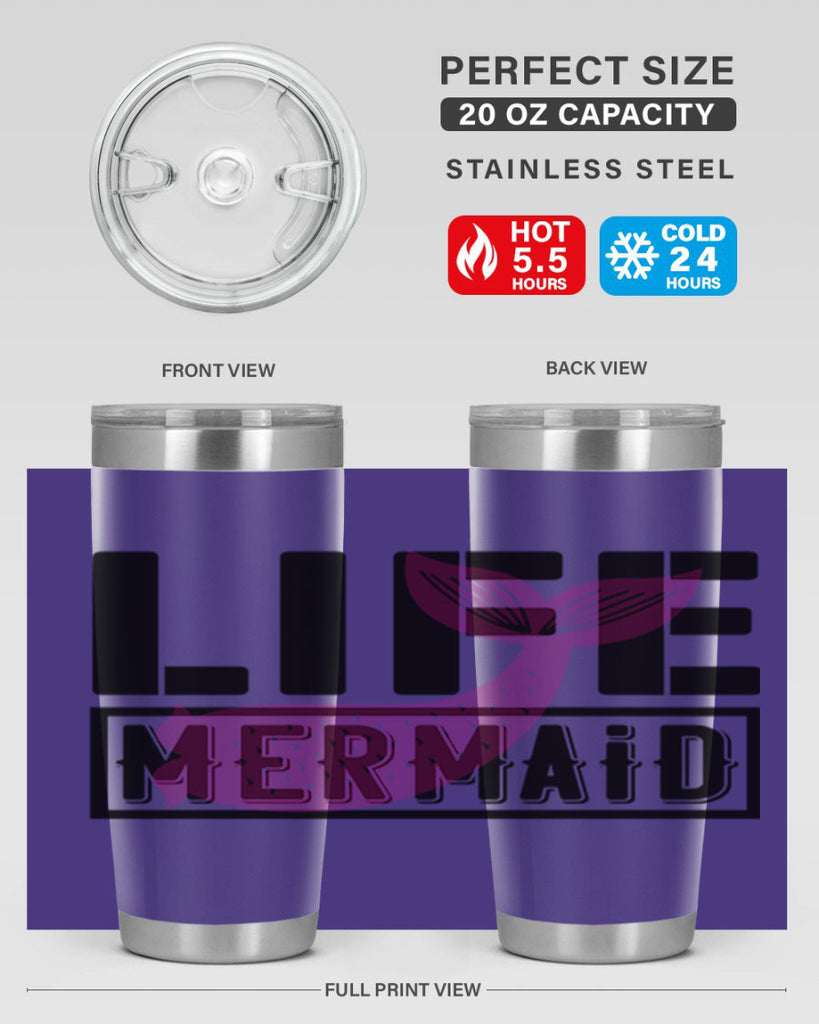 Life mermaid 303#- mermaid- Tumbler