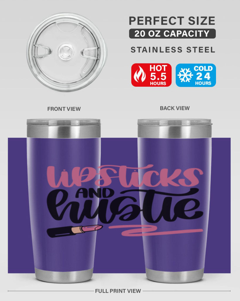 Lipstick And Hustie Style 58#- make up- Tumbler