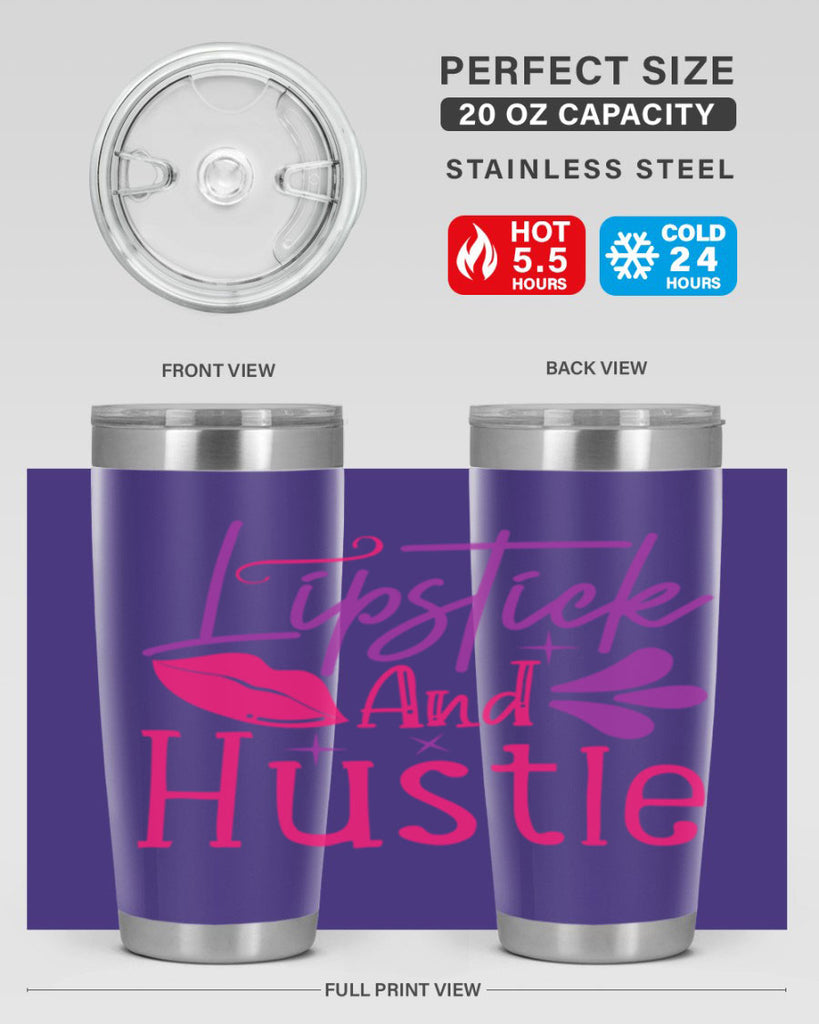Lipstick And Hustle Style 229#- make up- Tumbler