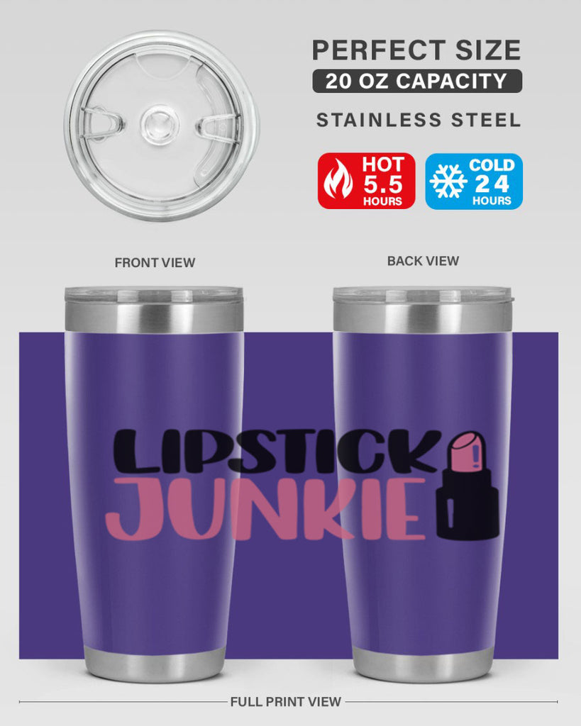 Lipstick Junkie Style 56#- make up- Tumbler