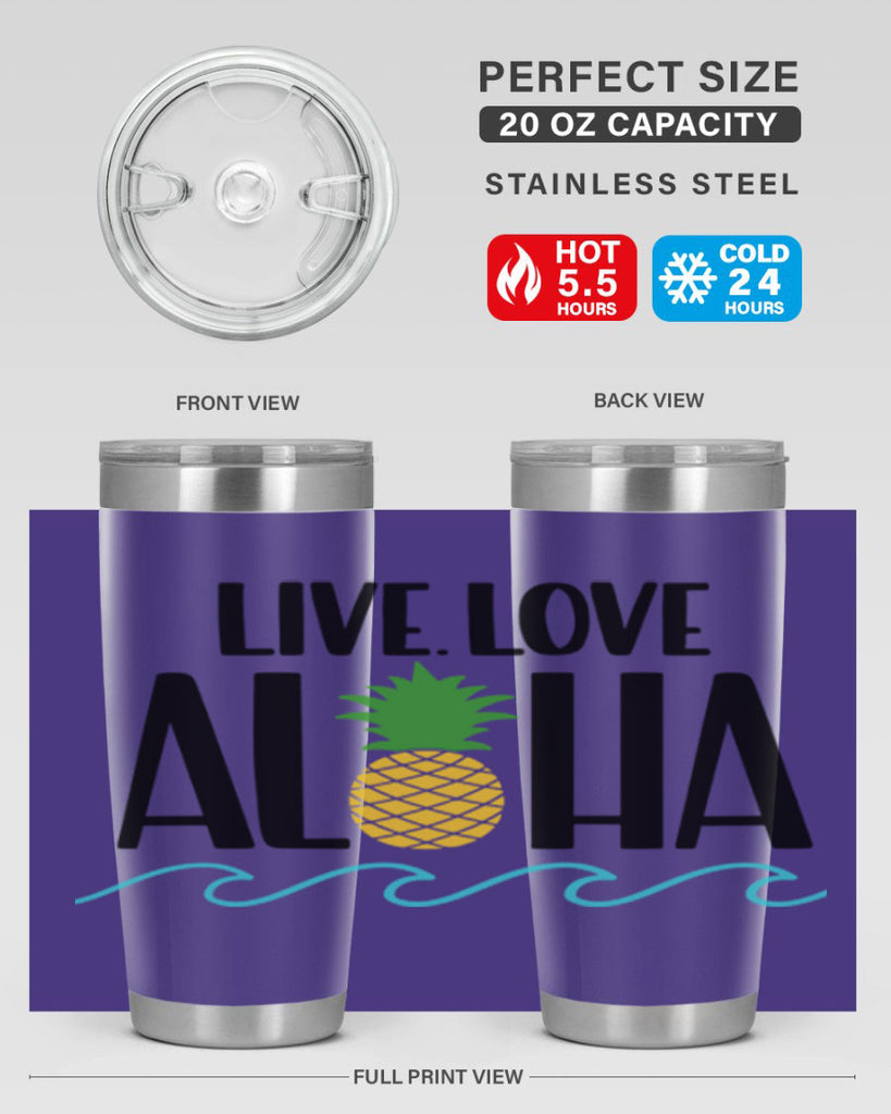Live Love Aloha Style 30#- summer- Tumbler