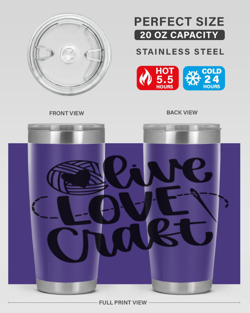 Live Love Craft 15#- crafting- Tumbler