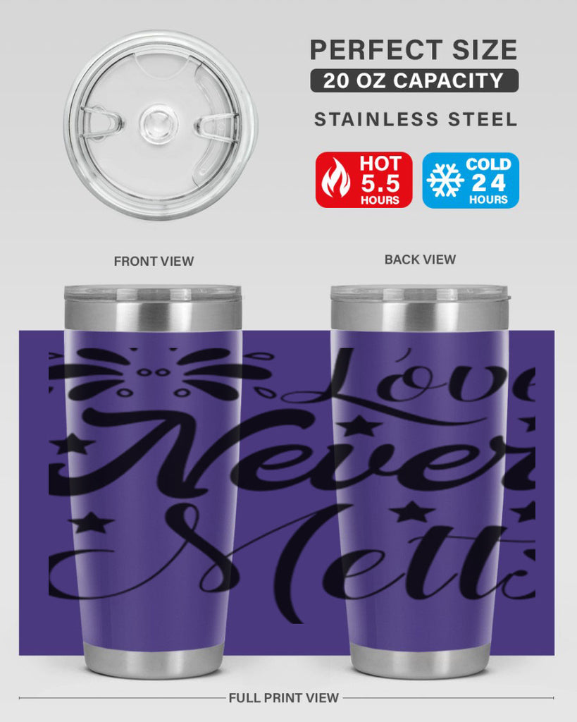 Love Never Melts 318#- winter- Tumbler