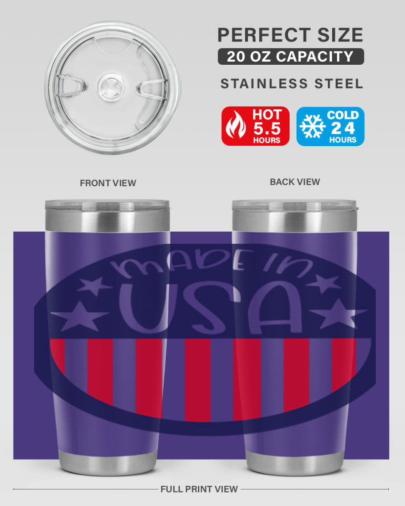 Made In USA Style 165#- Fourt Of July- Tumbler