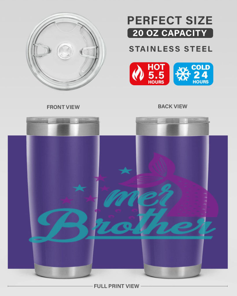 Mer Brother 323#- mermaid- Tumbler