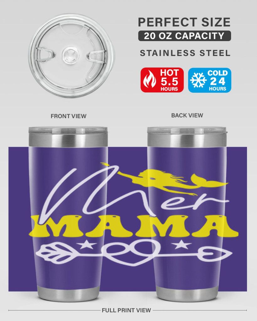 Mer Mama 332#- mermaid- Tumbler