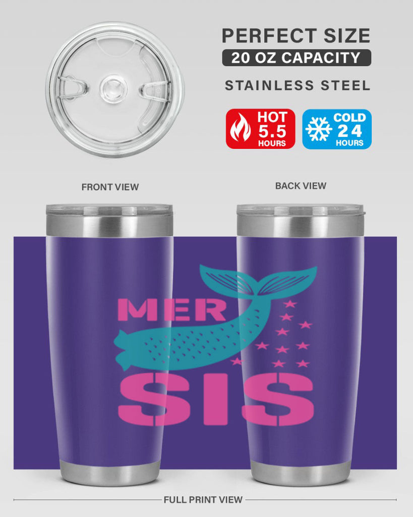 Mer Sis 345#- mermaid- Tumbler