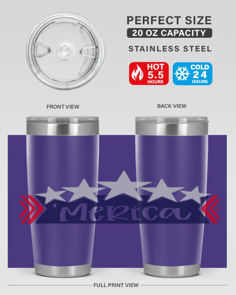 Merica Style 135#- Fourt Of July- Tumbler