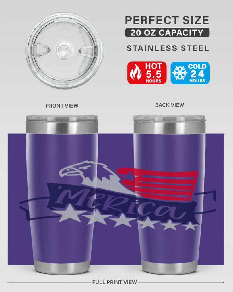 Merica Style 136#- Fourt Of July- Tumbler