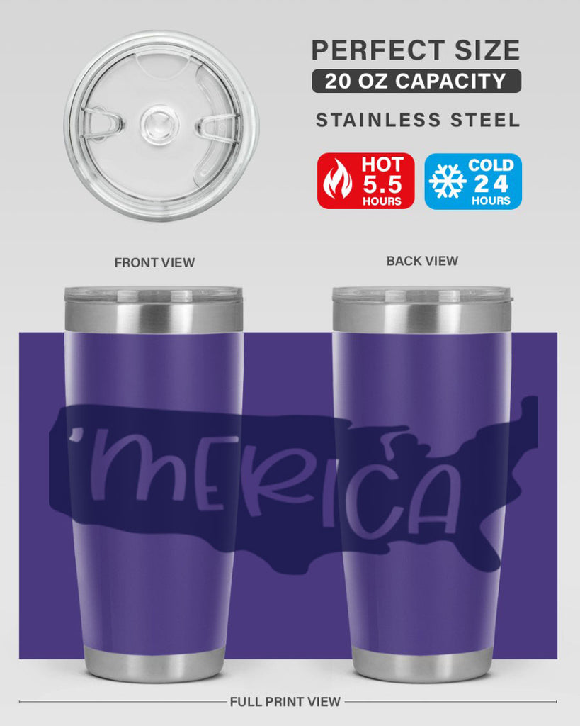Merica Style 137#- Fourt Of July- Tumbler